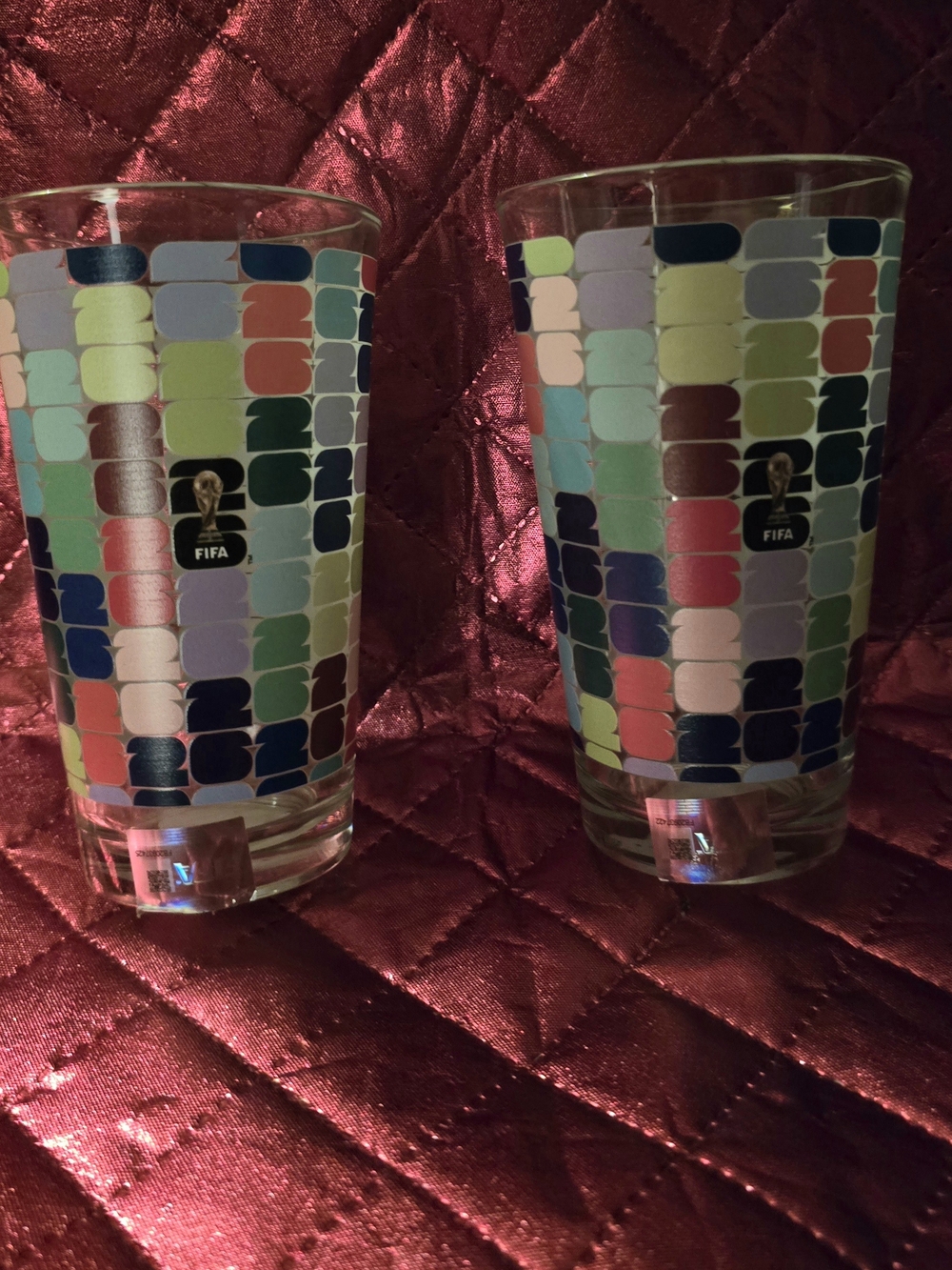 Official FIFA World Cup 2026 Drinking Glasses Set Of 2. 16 OZ